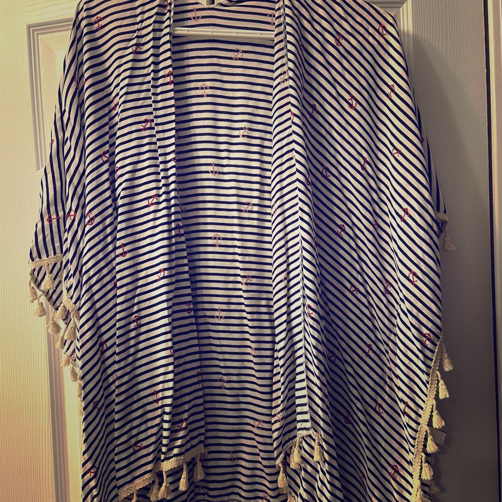 Striped Anchor cover up